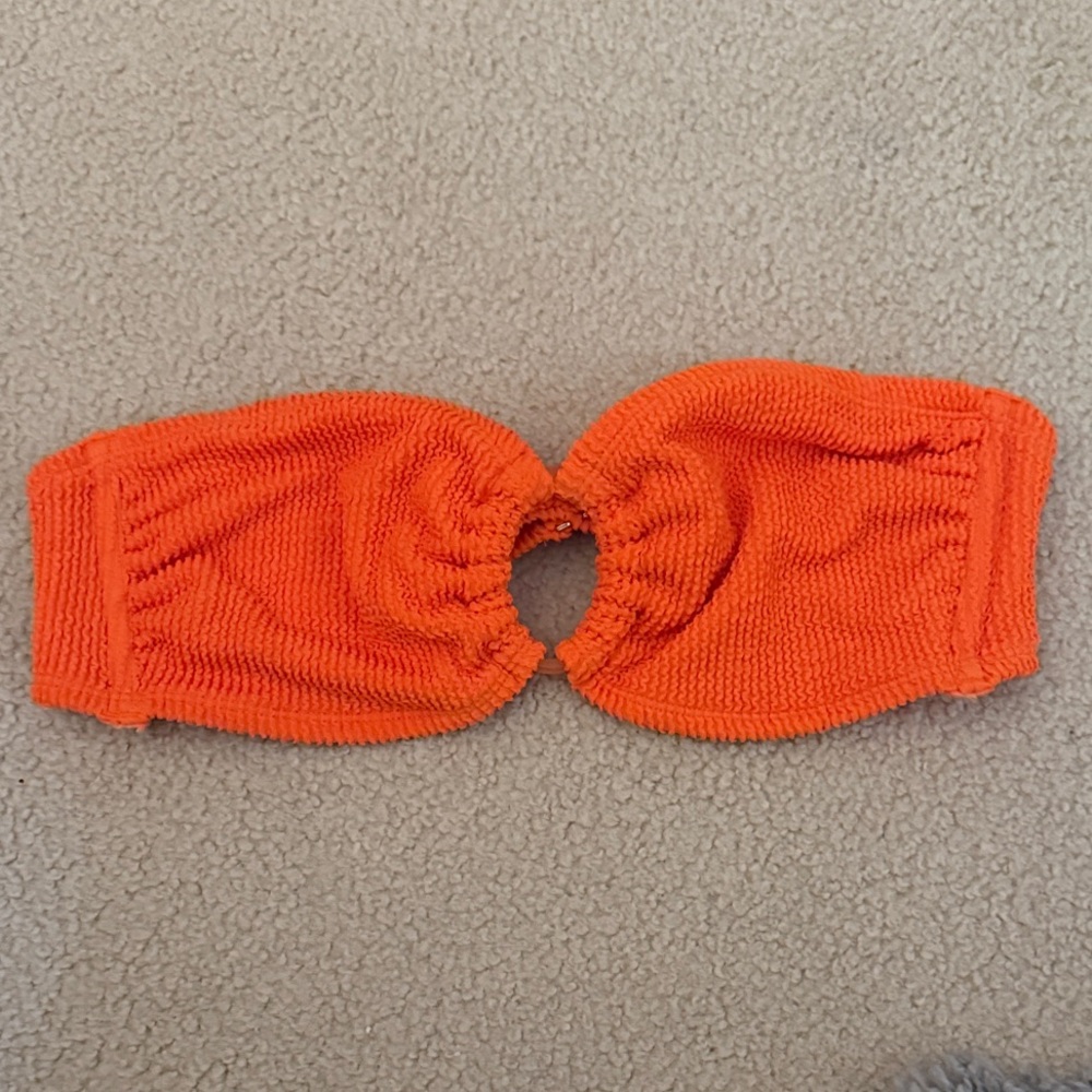 Target Orange Bandeau Bikini Top